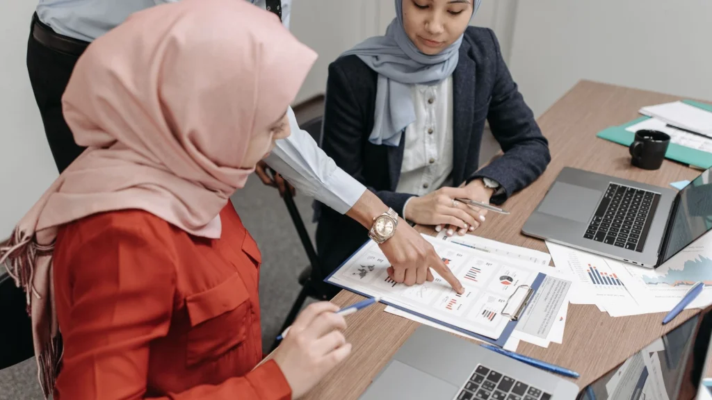 reviewing documents